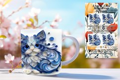 Kitty Kaleidoscope: 3D Cat Wrap Mug - Sublimation 11oz/15oz Product Image 1