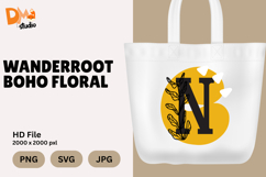 Wanderroot Boho Floral Monogram Product Image 1