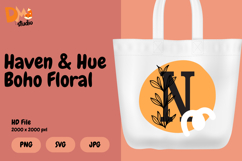 Haven &amp; Hue Boho Floral Monogram Product Image 1