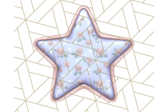 Cute Puffy Star Clipart PNG, 3D Glossy Pastel Stars Clip Art Product Image 4