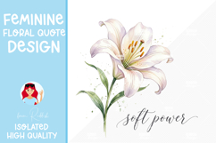 Feminine Floral Design Watercolor Flower Illustration Product Image 1