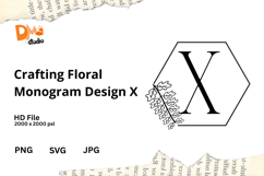 Crafting Floral Monogram Design Product Image 1