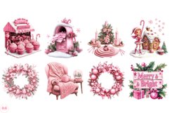 Pink Christmas Morning Clipart Product Image 4