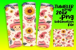 Charming Tumbler Wrap with Smile Pattern 20oz Product Image 1