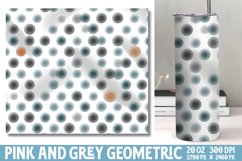 Pink and Grey Geometric Papers Tumbler Wrap Product Image 1