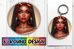 Enchanted Circle Keychain, Love Girl Product Image 1