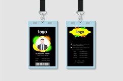 Abstract Geometric ID Card Design for Business Company Product Image 1
