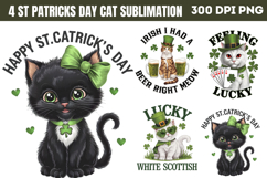 St-Patricks-Day-Cat-Sublimation Product Image 1