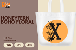Honeyfern Boho Floral Monogram Product Image 1