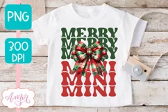 Merry Mama and Mini christmas sublimation PNG designs Product Image 3