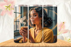 Black Girl Magic Black Woman Positive mind 20oz Tumbler wrap Product Image 1