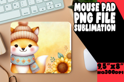 ENCHANTED DESK PAD PNG DESIGN, Cute Animals Product Image 1