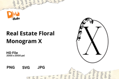 Real Estate Floral Monogram Product Image 1
