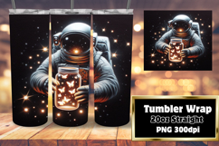 Amazing 20oz Tumbler Wrap Download , Astronaut Product Image 1