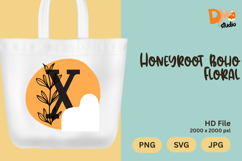 Honeyroot Boho Floral Monogram Product Image 1