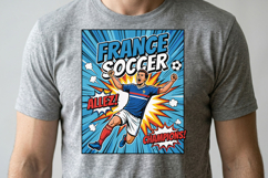 France Soccer T-shirt Design Product Image 2