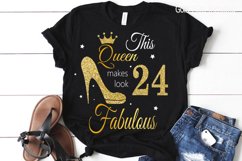 24th birthday svg, Queen Birthday 24th Svg, 24th Birthday sv Product Image 2