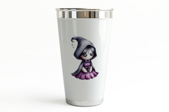 Gothic Girl Voodoo Doll Ribbons Halloween PNG Product Image 3