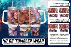 Vibrant Florals: Watercolor Sublimation Pattern Product Image 1
