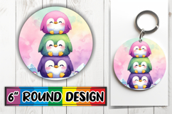 Timeless Keychain Round Style, Cute Animals Product Image 1