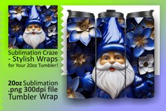 Winter Delights in 3D Gnome Tumbler Wrap Design Product Image 1