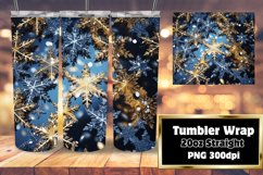 Snowflakes Winter Charm Tumbler Design 20oz Product Image 1