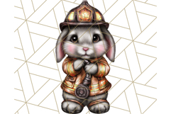 Halloween Bunny Clipart, Cute Bunnies in Costumes PNG Product Image 4