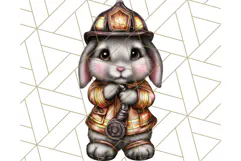 Halloween Bunny Clipart, Cute Bunnies in Costumes PNG Product Image 4