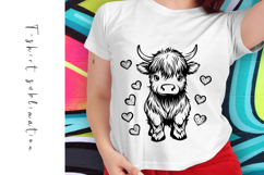 Highland Cow SVG Design for T-Shirts and Mugs Product Image 1