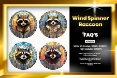 Raccoon Wind Spinner Sublimation - 04 Variation Product Image 1