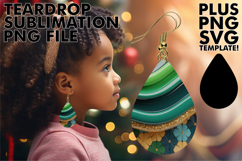 Cheerful Teardrop Earrings Ideas PNG, Pattern Product Image 1