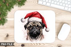 Christmas Dog Sublimation Mouse Pad PNG Design Product Image 1