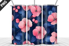 Flowers Tumbler Wrap | Sublimation Design | Tumbler PNG Product Image 1