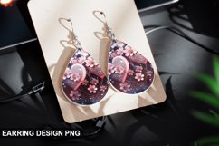 Valentines Day Teardrop Sublimation- Valentines Day Earring Product Image 1