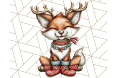 Christmas Animal Clipart, Festive Animals in Holiday Outfits Product Image 4