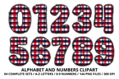 4th July Alphabet png clipart, independence letters doodle Product Image 5