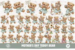 Mother's Day Teddy Bear Clipart Product Image 1