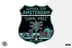 Summer Travel Road Signs PNG Clipart Product Image 1