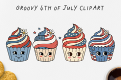 Groovy 4th of July Clipart Bundle 80 PNG Product Image 8