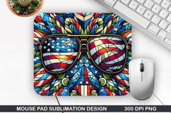 Mouse Pad Sublimation, 4th Of July Mouse Pad PNG Product Image 1