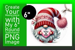 Artful Circle Design Sublimation PNG , Gnomes Product Image 1