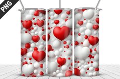 Valentines Love Skinny Tumbler PNG Wrap| Valentines Tumbler Product Image 5