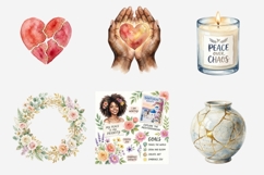 Fresh Start New Chapter Clipart | Watercolor Healing PNG Product Image 6