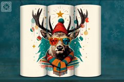4 Christmas Deer Tumbler Wrap 20 oz Product Image 5