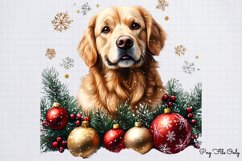 Christmas Retrievers Clipart PNG Product Image 1