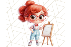 Teacher at Work Clipart, Teaching PNG, School Graphics Product Image 24
