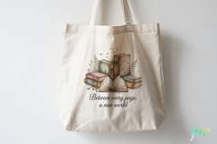 Cottagecore Books and Flowers Clipart Product Image 4