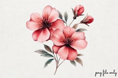 Wild flowers butterflies and dragonfly Clipart PNG Product Image 1