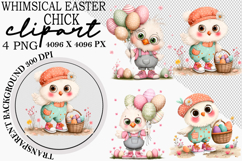 Whimsical Easter Chick Clipart Product Image 1
