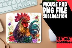 Country Living Rooster Mouse Pad Sublimation Product Image 1